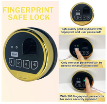 Load image into Gallery viewer, Electronic Safe Lock Biometric Fingerprint Password Function Safe Lock For Gun Safe Factory Price Electronic Digital Safe Lock