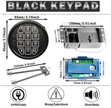 Load image into Gallery viewer, Electronic Safe Combination Lock Gun Safe Solenoid Lock Black Keypad China Factory Price Electronic Cabinet Safe Lock