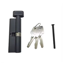 Load image into Gallery viewer, Door Lock Cylinder Black 60/70/80 mm Cylinder Door Lock Supply China Factory Price Lock Cylinder For Door Safe Security