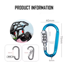Load image into Gallery viewer, Combination Code Lock Safe Travel Bag Luggage Security OEM Locker Lock Code Zinc Alloy D-Ring Chain Clip Hook Combination Lock