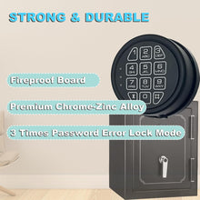 Load image into Gallery viewer, Electronic Safe Lock Replacement Keypad with Solenoid Lock, Gun Safe Lock with Programmable Electronic Keypad, Lock Fits High Security Safe Box and Security Cabinet