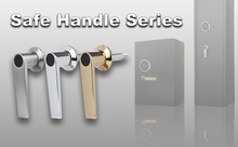 Load image into Gallery viewer, Satin Chrome Square Shaft Safe Handle Standard L Shape for ATM Safes Vault Doors - Durable Hardware Accessory
