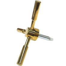 Load image into Gallery viewer, 3 Spoke Gun Safe Handle Replacement, Gold Finish Heavy-Duty Handle for Safe Box, Gun Safes, Vault Doors,Fireproof safes