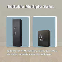 Load image into Gallery viewer, Satin Chrome Square Shaft Safe Handle Standard L Shape for ATM Safes Vault Doors - Durable Hardware Accessory