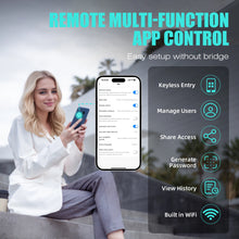 Load image into Gallery viewer, Smart Door Lock, Keyless Entry Door Lock with Doorbell, Door Locks for Front Door with App Control, Auto-Lock, with Bluetooth