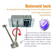 Load image into Gallery viewer, Digital Safe Lock Replacement Chrome Digital Keypad Electronic Lock