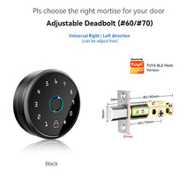 Load image into Gallery viewer, Handle Fully Automatic Smart Lock Fingerprint Knob Door Lock Unlock Touch Screen Bluetooth App Keyless Entry Door Lock