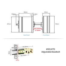 Load image into Gallery viewer, Handle Fully Automatic Smart Lock Fingerprint Knob Door Lock Unlock Touch Screen Bluetooth App Keyless Entry Door Lock