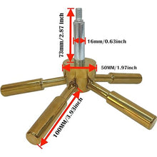 Load image into Gallery viewer, 5 Spoke Gun Safe Handle Fireproof Rifle Cabinet Depository Strong Box Gun Vault Door Hardware Replacement Key Fit Most Safes
