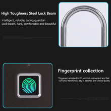 Load image into Gallery viewer, Waterproof Fingerprint Lock Smart Biometric Fingerprint Keyless Door Lock Security Padlock for Luggage Case