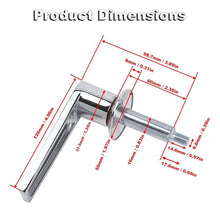 Load image into Gallery viewer, Satin Chrome Square Shaft Safe Handle Standard L Shape for ATM Safes Vault Doors - Durable Hardware Accessory