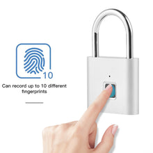 Load image into Gallery viewer, Waterproof Fingerprint Lock Smart Biometric Fingerprint Keyless Door Lock Security Padlock for Luggage Case