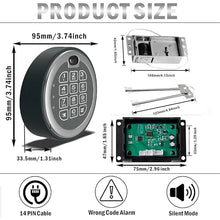 Load image into Gallery viewer, Safe Lock Electronic Solenoid Lock With 2 Override Keys, Keypad Lock Fits Gun Safe Box and Security Cabinet