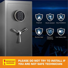 Load image into Gallery viewer, Digital Safe Lock Replacement Chrome Digital Keypad Electronic Lock