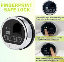 Load image into Gallery viewer, Electronic Safe Lock Biometric Fingerprint Password Function Safe Lock For Gun Safe Factory Price Electronic Digital Safe Lock