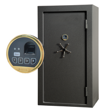 Load image into Gallery viewer, Fingerprint Safe Lock Biometric Gold Keypad Swingbolt Lock With 2 Override Keys