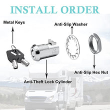 Load image into Gallery viewer, 3 Pack Vending Machine Locks Tubular Keyway (Keyed Aliked) Slam Lock for Coke Snack Candy Soda Machine Lock