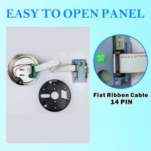 Load image into Gallery viewer, Zinc Alloy Swing Bolt Gun Safe Lock Replacement, Chrome Keypad with 14 Ribbon Cable Access Gun Lock, Safe Accessories Lock Part Complete Set