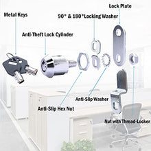 Load image into Gallery viewer, 5 Pack Tubular Cam Locks Keyed Alike-5/8 Inch ,Cabinet Locks for RV Storage Lock, Tool Box Drawer, Secue Door Files,Mailbox Locks, Cabinet Drawer Locks and More(Zinc Alloy)