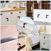 Load image into Gallery viewer, 5 Pack Tubular Cam Locks Keyed Alike-5/8 Inch ,Cabinet Locks for RV Storage Lock, Tool Box Drawer, Secue Door Files,Mailbox Locks, Cabinet Drawer Locks and More(Zinc Alloy)