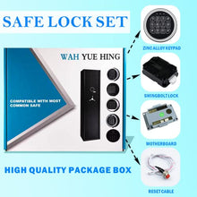 Load image into Gallery viewer, Zinc Alloy Swing Bolt Gun Safe Lock Replacement, Chrome Keypad with 14 Ribbon Cable Access Gun Lock, Safe Accessories Lock Part Complete Set