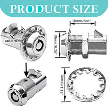 Load image into Gallery viewer, 3 Pack Vending Machine Locks Tubular Keyway (Keyed Aliked) Slam Lock for Coke Snack Candy Soda Machine Lock