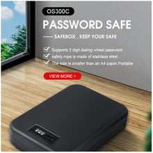 Load image into Gallery viewer, Dialing Wheel Password Safes Portable Car Safebox Handgun Safes Valuables Money Jewelry Storage Box Security Pistol Strongbox