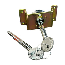 Load image into Gallery viewer, High Security Cross Key Brass Cylinder Lock for Hotel Safe Box with 2 Iron Cross Keys

