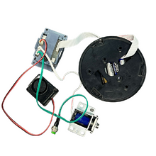 Load image into Gallery viewer, Biometric Touch Display &amp; Keypad Lock Light up Electronic Lock Round Shape Electronic Lock for Jewelry Cabinet
