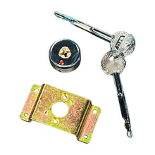 Load image into Gallery viewer, High Security Cross Key Brass Cylinder Lock for Hotel Safe Box with 2 Iron Cross Keys
