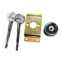 Load image into Gallery viewer, High Security Cross Key Brass Cylinder Lock for Hotel Safe Box with 2 Iron Cross Keys
