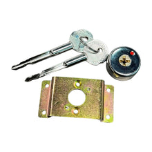 Load image into Gallery viewer, High Security Cross Key Brass Cylinder Lock for Hotel Safe Box with 2 Iron Cross Keys
