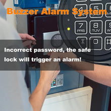 Load image into Gallery viewer, Electronic Safe Lock Replacement Keypad with Solenoid Lock, Gun Safe Lock with Programmable Electronic Keypad, Lock Fits High Security Safe Box and Security Cabinet
