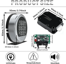 Load image into Gallery viewer, Smart Password and Fingerprint Electronic Security Lock Electronic Safe ATM Lock for Gun Safe/ Safe Box/ Vault
