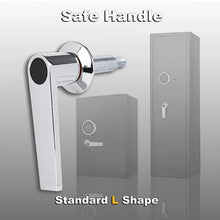 Load image into Gallery viewer, Satin Chrome Square Shaft Safe Handle Standard L Shape for ATM Safes Vault Doors - Durable Hardware Accessory
