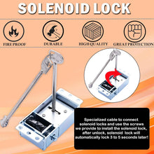 Load image into Gallery viewer, Gun Safe Lock Replacement with Solenoid, Safe Box Lock with 2 Override Keys Black Keypad Replacement for Safe Box, Rifle Safe
