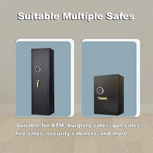 Load image into Gallery viewer, Square Shaft Safe Handle Standard L Shape for ATM, Safes and Vault Doors, Bright Brass Finish,Gun Safe Handle For Safe door
