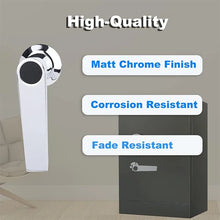 Load image into Gallery viewer, Satin Chrome Square Shaft Safe Handle Standard L Shape for ATM Safes Vault Doors - Durable Hardware Accessory
