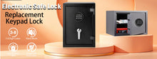 Load image into Gallery viewer, Gun Safe Lock Replacement with Solenoid, Safe Box Lock with 2 Override Keys Black Keypad Replacement for Safe Box, Rifle Safe
