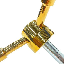 Load image into Gallery viewer, 3 Spoke Gun Safe Handle Replacement, Gold Finish Heavy-Duty Handle for Safe Box, Gun Safes, Vault Doors,Fireproof safes
