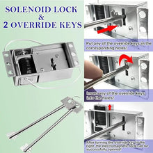Load image into Gallery viewer, Safe Lock Electronic Solenoid Lock With 2 Override Keys, Keypad Lock Fits Gun Safe Box and Security Cabinet
